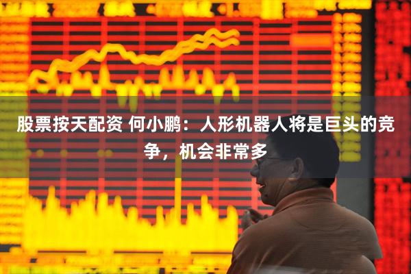 股票按天配资 何小鹏：人形机器人将是巨头的竞争，机会非常多